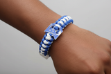 Phi Beta Sigma Braided Bracelet W/Adjustable Clasp