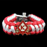 Kappa Alpha Psi Paracord Survival Bracelet W/Adjustable Clasp