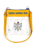 Sigma Gamma Rho Clear Crossbody Stadium Bag