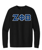Zeta Phi Beta 3 Greek Letter Premium Crewneck Sweatshirt