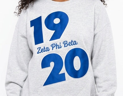 Zeta Phi Beta Diagonal 1920 Crewneck Sweatshirt