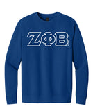 Zeta Phi Beta 3 Greek Letter Premium Crewneck Sweatshirt