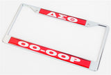 OO-OOP Call Tag License Plate Frame - Delta Sigma Theta