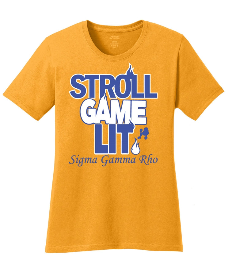 SGRho Stroll Game Lit T-Shirt - Sigma Gamma Rho