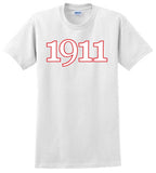 Founding Year Embroidered 1911 T-Shirt - Kappa Alpha Psi