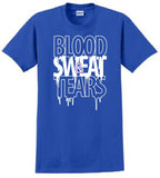 Blue & White Blood, Sweat & Tears T-Shirt
