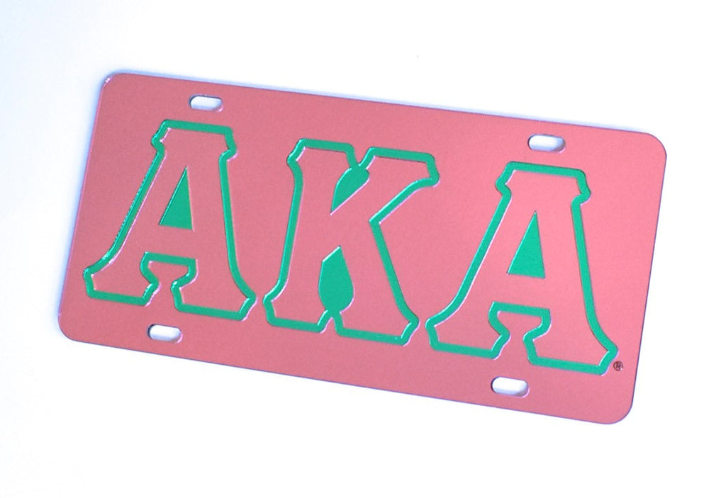AKA Pink Front Plate - Alpha Kappa Alpha