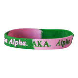 AKA Tie Dye Silicone Wristband / Bracelet- Alpha Kappa Alpha