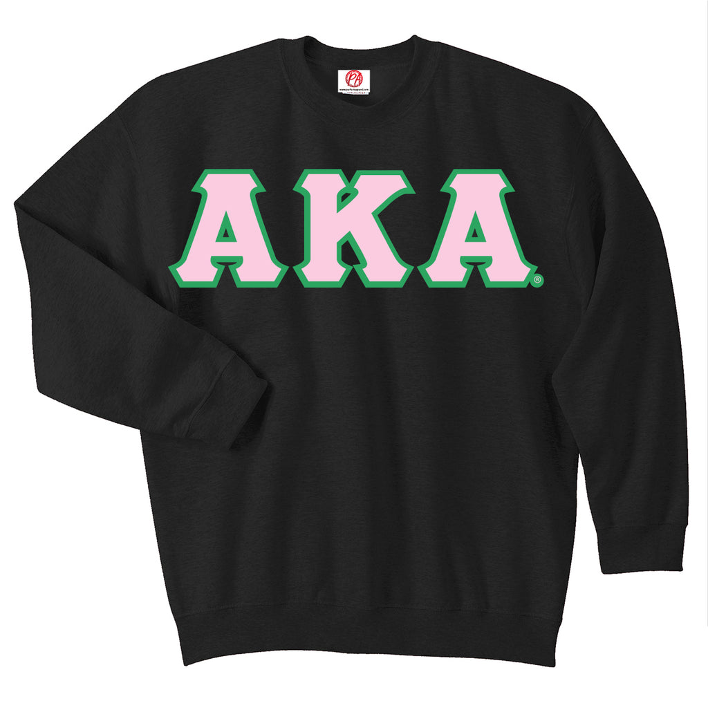 Alpha Kappa Alpha 3 Greek Letter Crewneck Sweatshirt