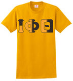 Iota Phi Theta Color Block Greek Lettered T-Shirt