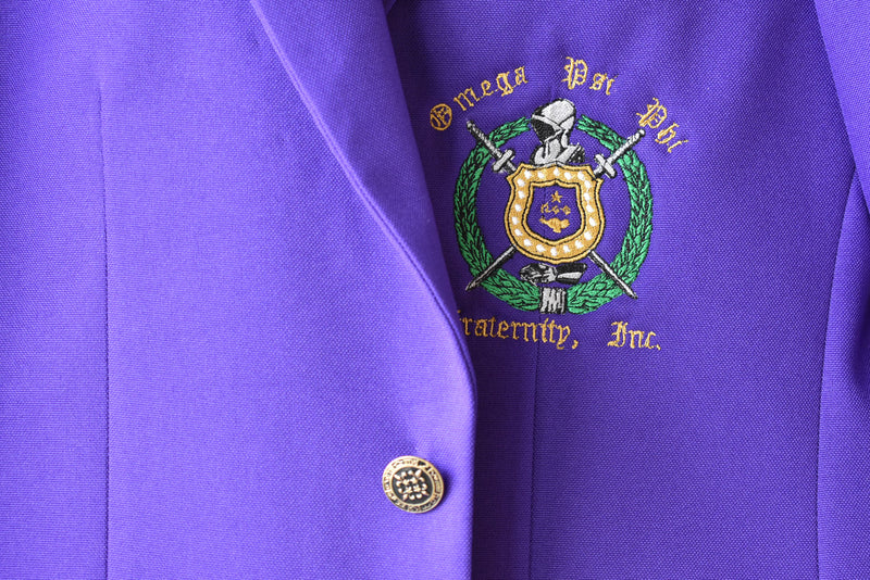 Purple 2 Button Blazer - Omega Psi Phi