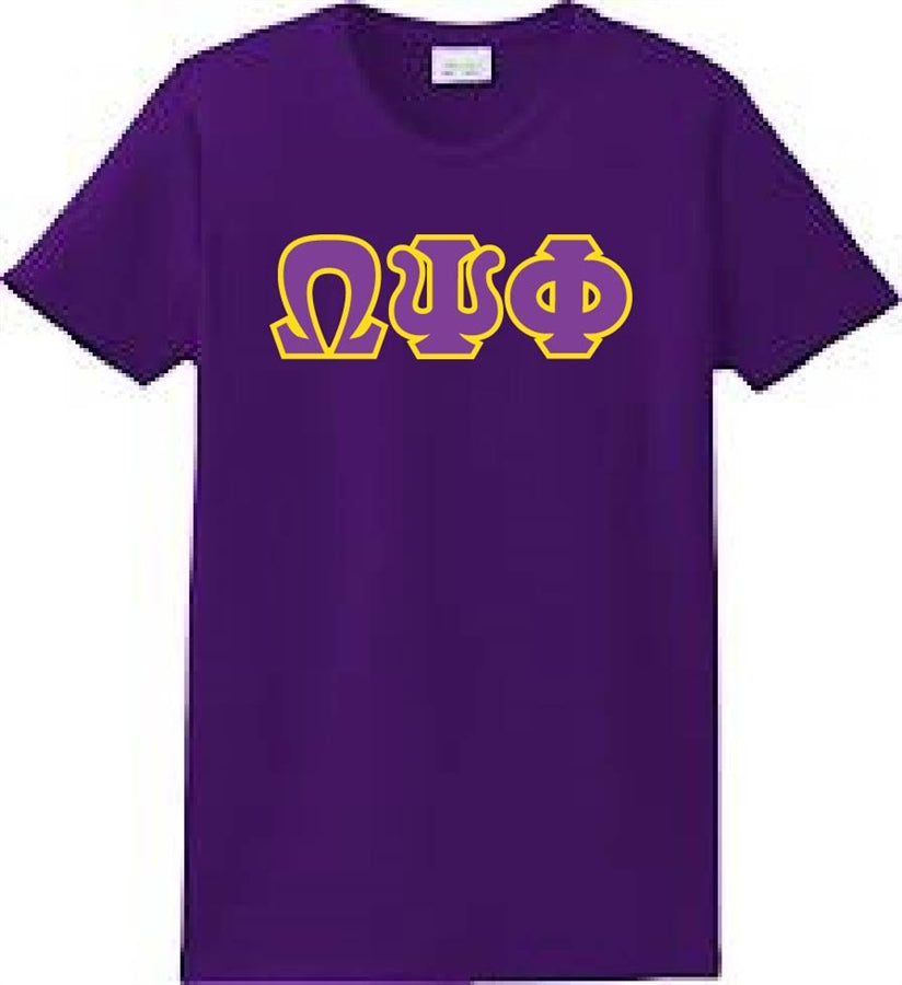 Omega Greek Lettered T-Shirt - Omega Psi Phi