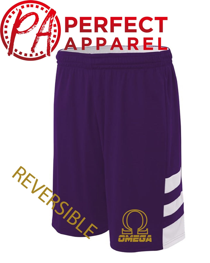 Omega Reversible Basketball Shorts - Omega Psi Phi