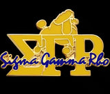 Sigma Gamma Rho Poodle Script Lapel Pin