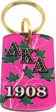 Alpha Kappa Alpha Acrylic Dog Tag Key Chain