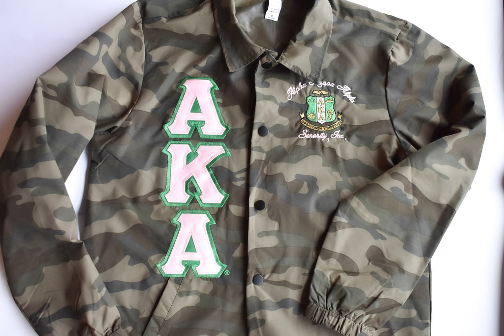 AKA Camo Line / Crossing Jacket - Alpha Kappa Alpha