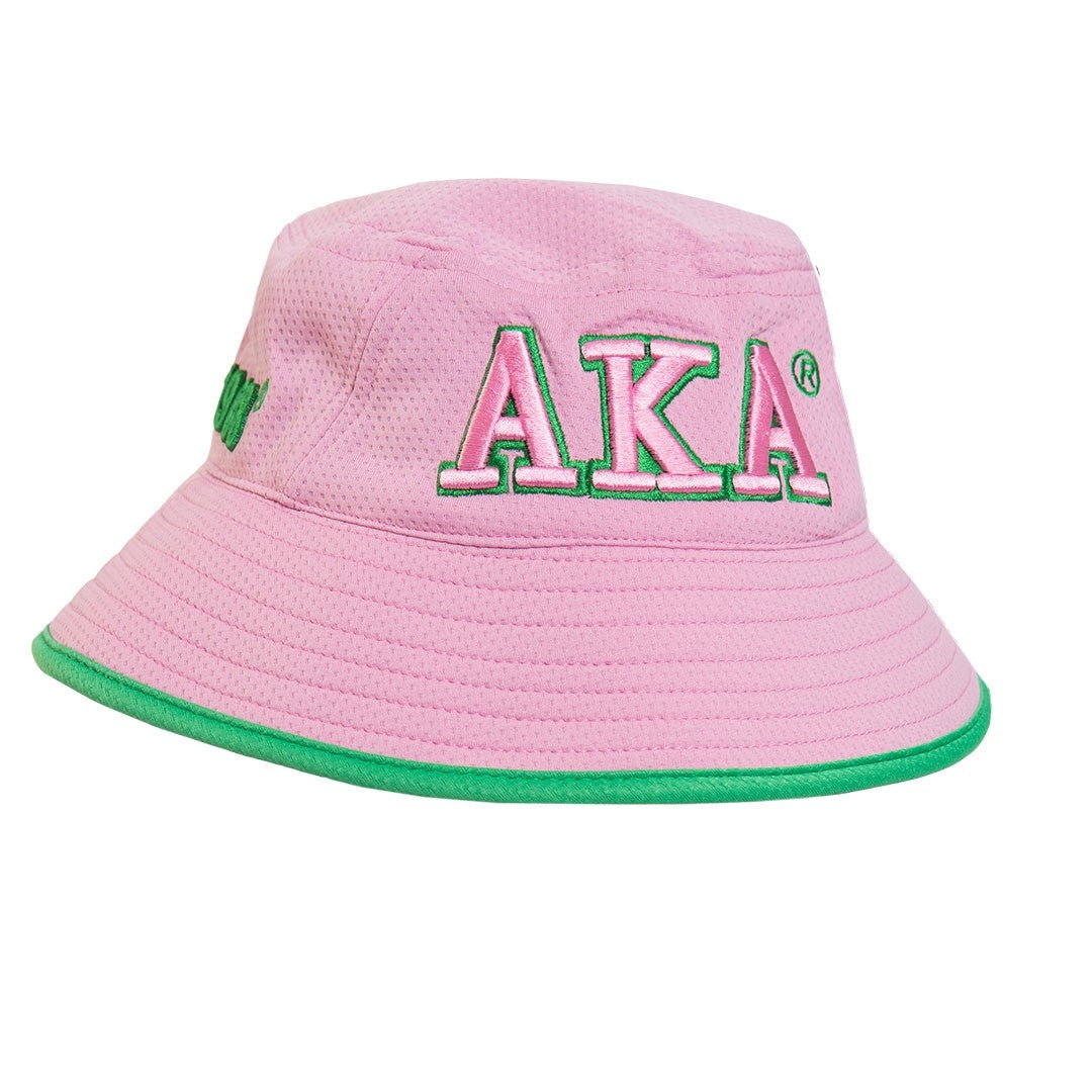 Vintage 70s 80s AKA Alpha Kappa Alpha Pink Bucket Hat Howard University Historic Aka alpha zappa alpha - Gem main image 4