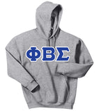 Phi Beta Sigma Greek 3 Letter Hoodie Sweatshirt